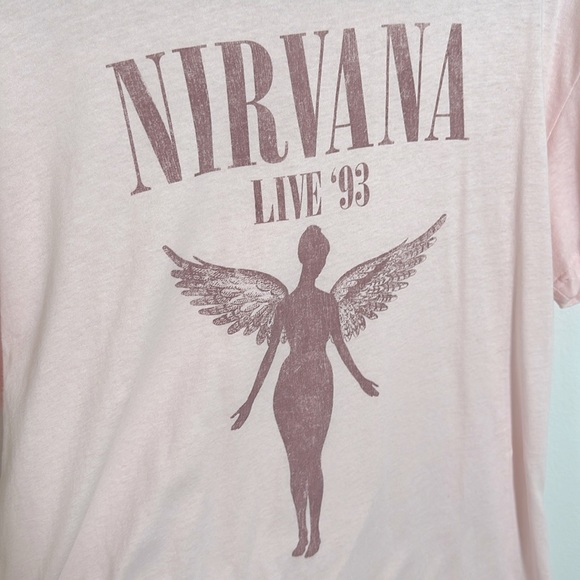 Tops - Nirvana Angel Graphic Tee | Strawberry Cream